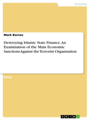 cover image of Destroying Islamic State Finance. an Examination of the Main Economic Sanctions Against the Terrorist Organisation